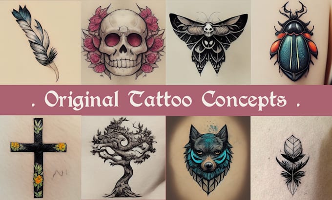 create a beautiful abstract tattoo concept