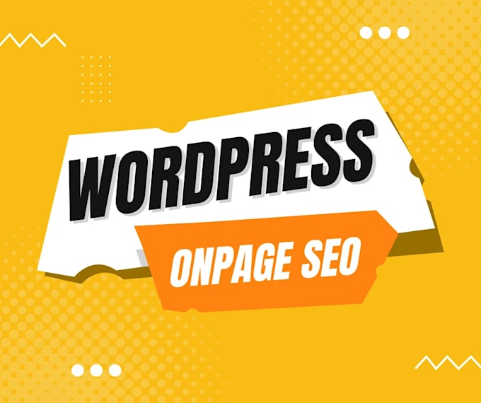 fix wordpress website onpage and technical SEO