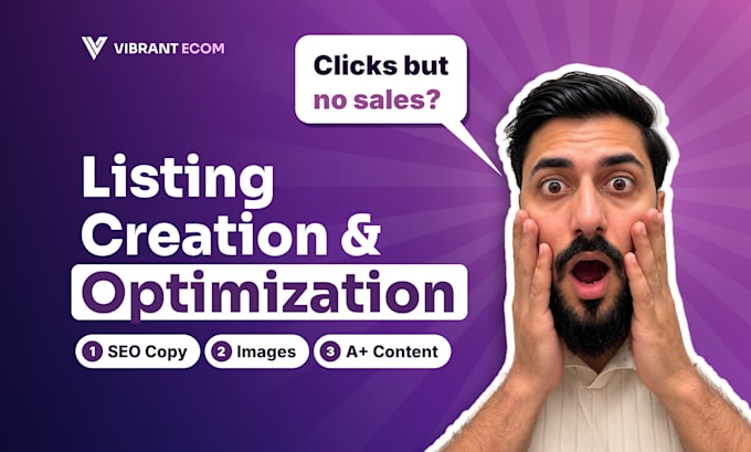 do amazon listing optimization, amazon listing creation, SEO and images