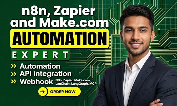 setup and automate your business workflow with zapier, n8n or make