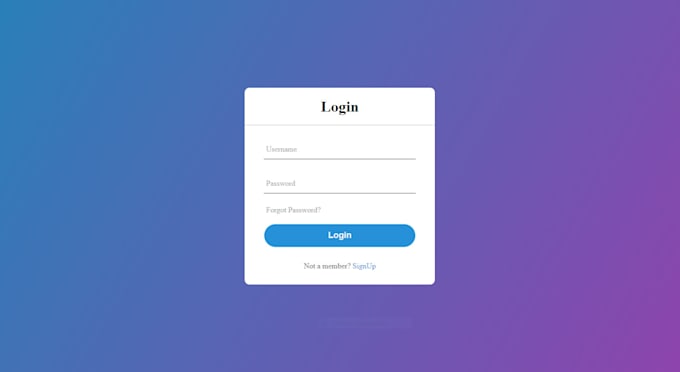 Make responsive login and registration page with html css js by ...