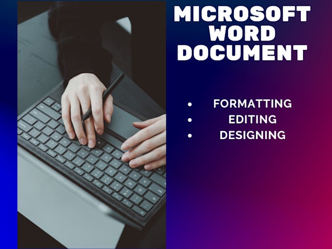 Format ,edit and design your microsoft word data by Sawairatanvir | Fiverr