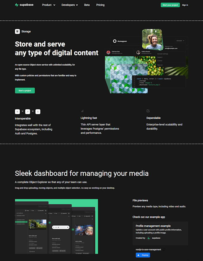 Develop a simple one page site according to your layout by Againmonday