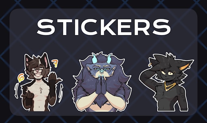 make furry stickers for u