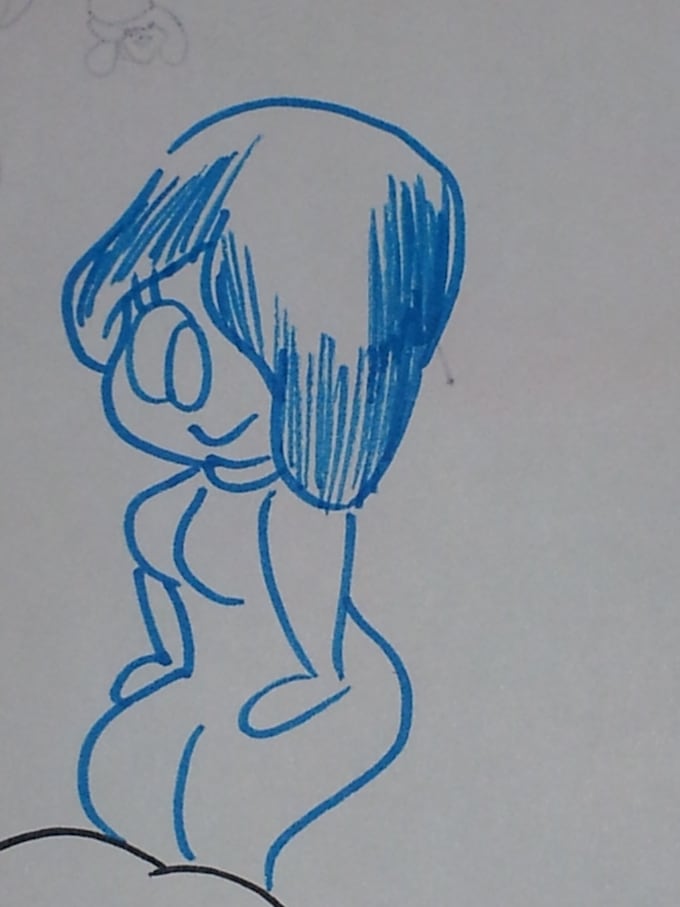 create a cartoony drawing for you