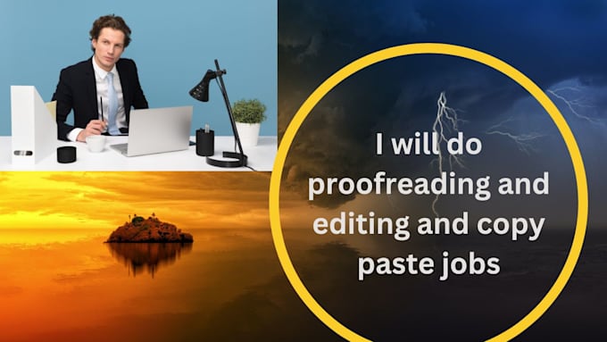 do proofreading and editing and copy paste jobs