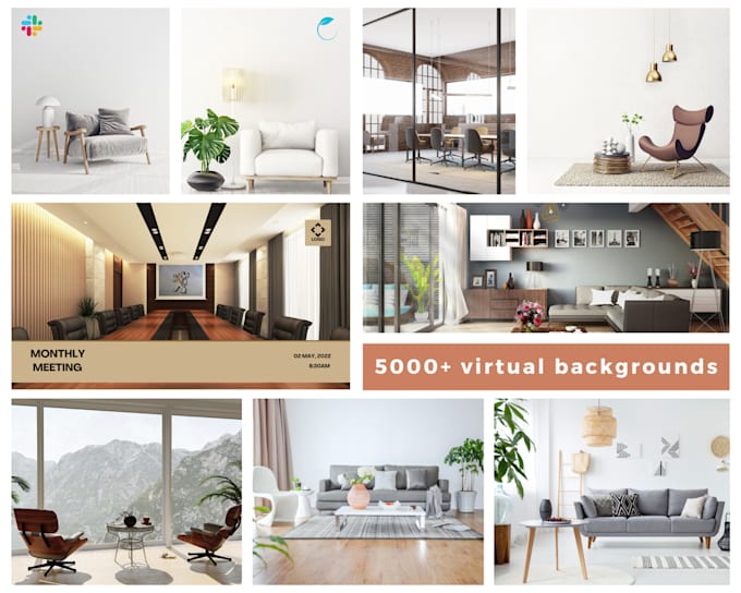Design custom zoom virtual background with your logo by Sahriareza Fiverr