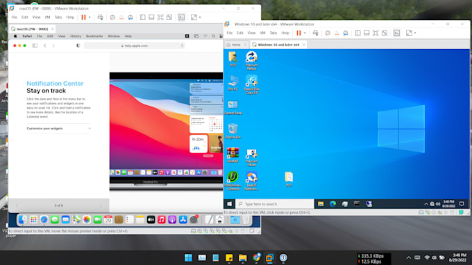 install virtual machines on vmware, oracle virtualbox
