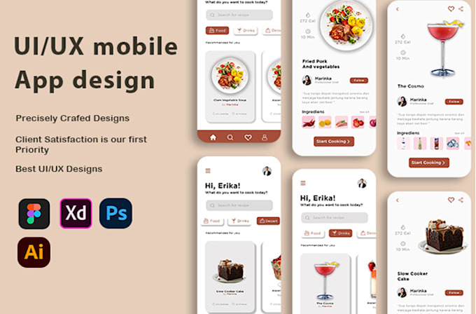 Create ui ux design for mobiles app and websites by Arhum__ali | Fiverr