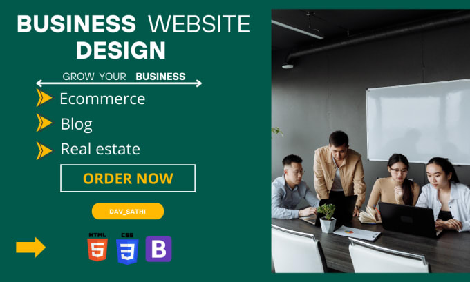 Built a business website with html css by Dev_sathi | Fiverr