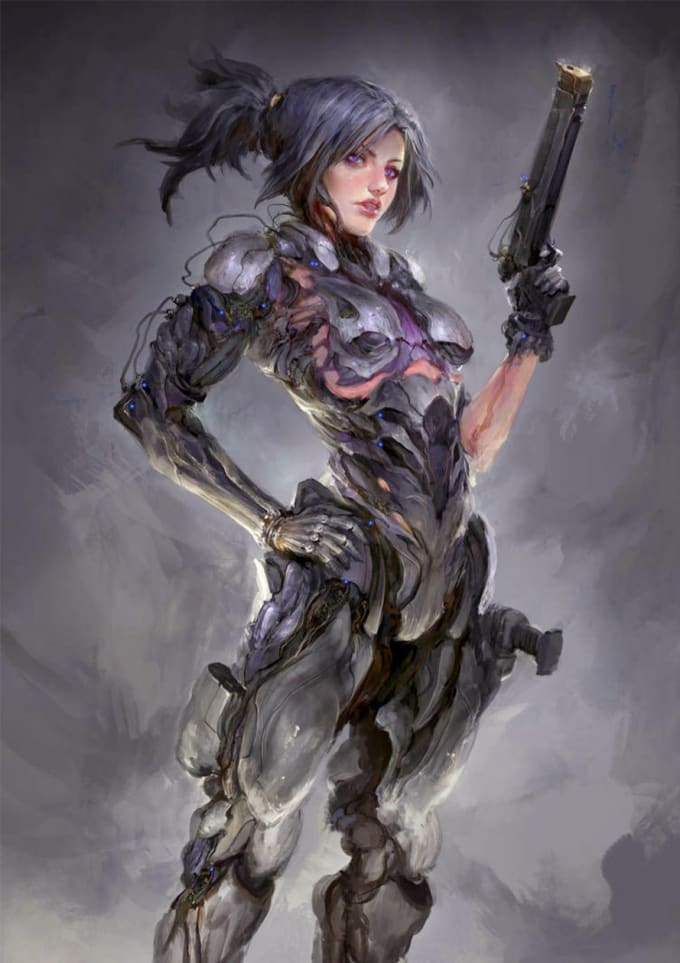 Draw a sci fi art and sci fi character concept art by Tracyleontine ...