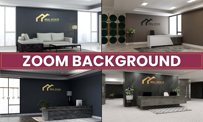 design professional google and zoom meeting virtual background
