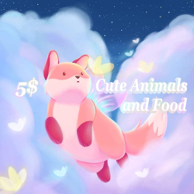 Draw cute animals food and doodles by Samacpan Fiverr