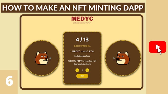Create a minting dapp for your nft project on ethereum by Oussamarizkou ...