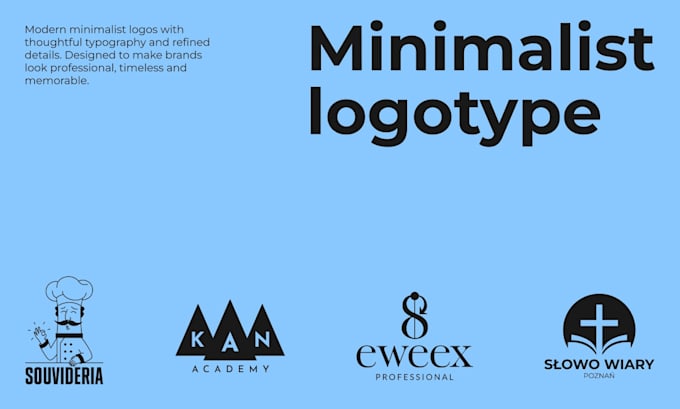 design a modern logo with clean and memorable design