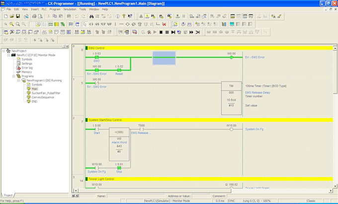 Design simple plc ladder program for you by Jackiewkyung | Fiverr