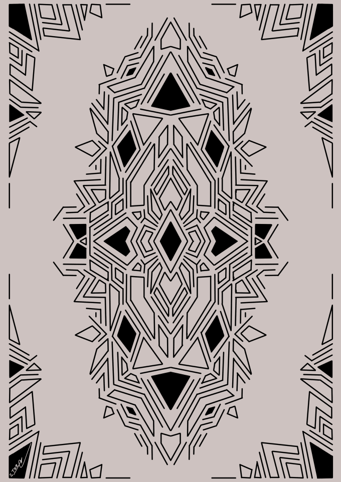 draw a simple tattoo, logo idea, fanart in lineart