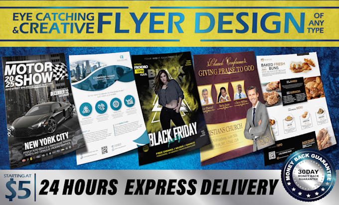 create amazing flyer design in 12 hours