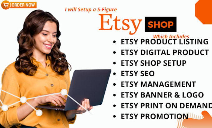 Do etsy digital product setup, etsy digital product listing ,etsy seo ...