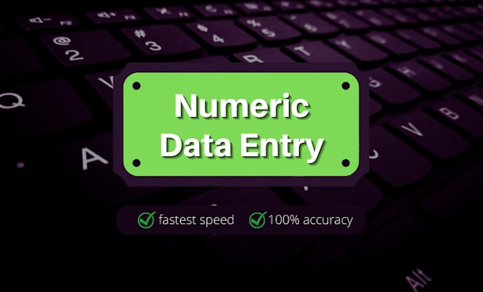 do numeric data entry
