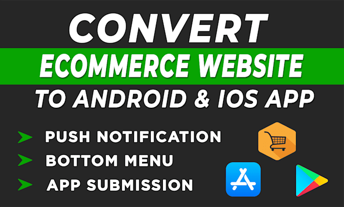 convert website to ios app and android app, webview apps
