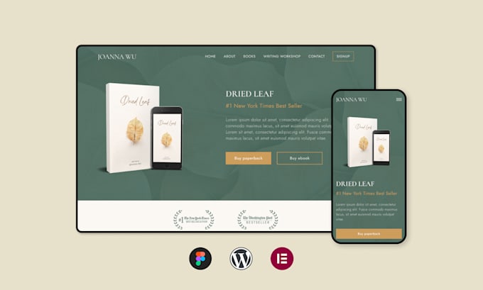 Design and build your book author website by Eleana_webdev | Fiverr