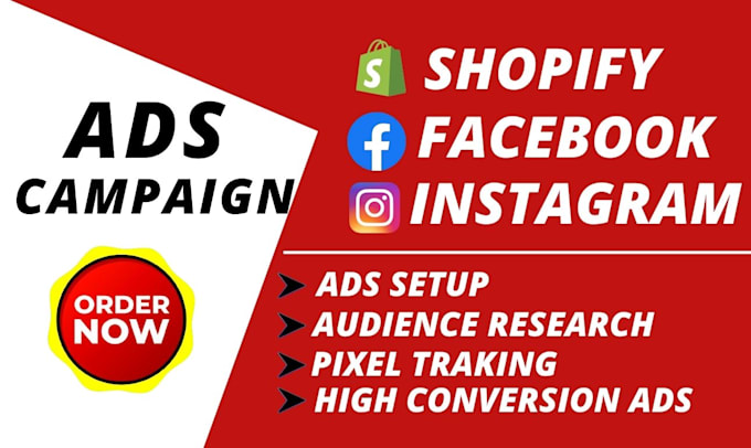 setup and manage instagram and facebook ads campaigns for shopify