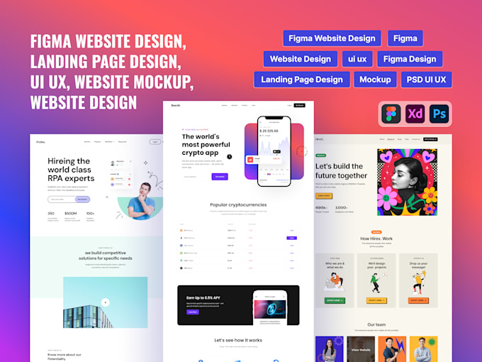Do figma website design, figma design, figma, ui ux design by Khalid ...