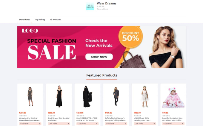 develop your full laravel ecommerce website