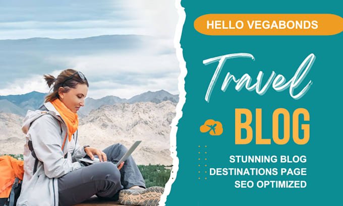 build a captivating travel blog website for your adventures