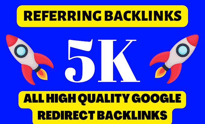 make 1k to 3k seo backlinks referring domains redirection