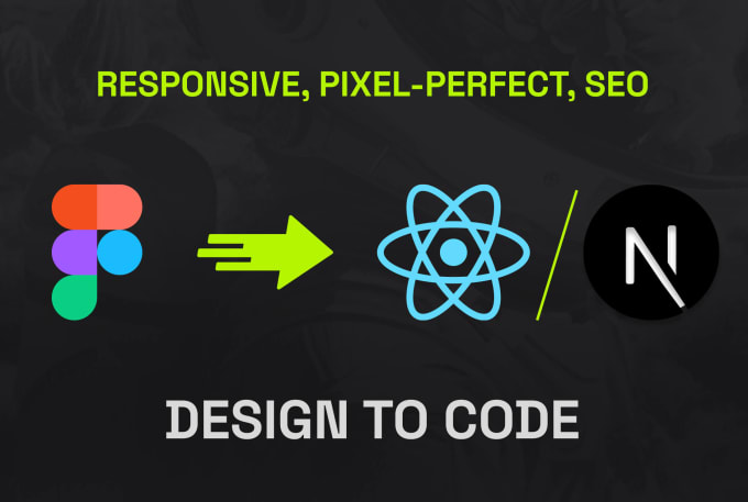 Convert your figma to react js nextjs landing page by Ravian0519 | Fiverr