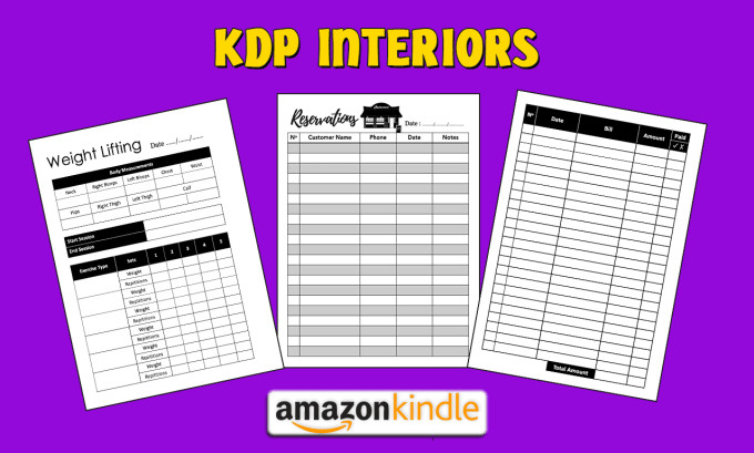 Design amazon kdp interior for low content kdp book by Med ags Fiverr