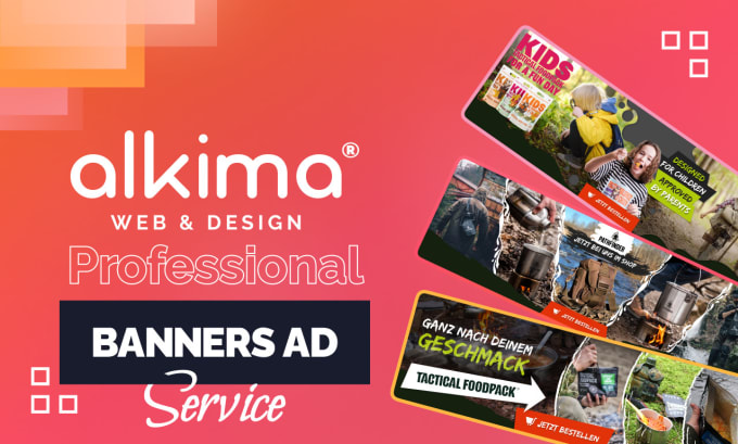 create a banner for your website or an online shop