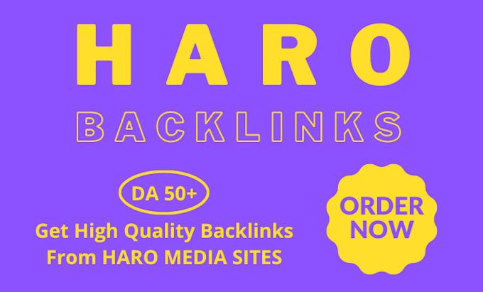 free pitch for you and get haro backlinks