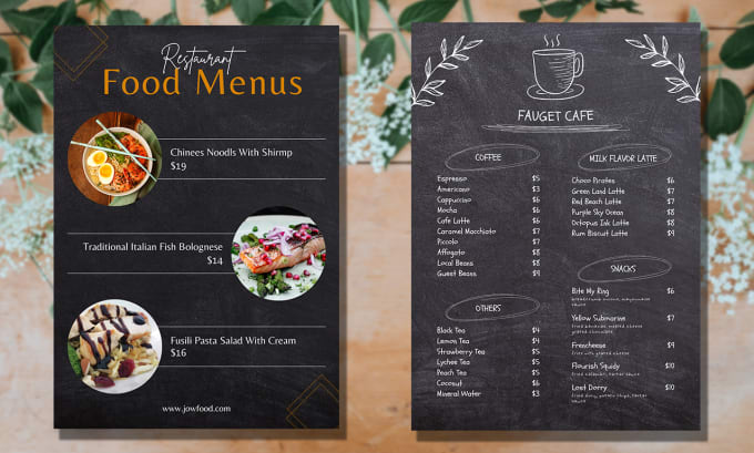 Design modern restaurant menu, food menu and price list by Senchadesign ...