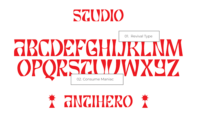 Customized Type Examples Do special typeface or custom type by Consumestd | Fiverr