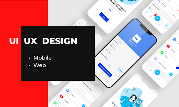 Design user friendly ui ux design for mobile app using figma by ...