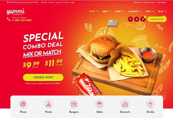 build a restaurant website in wordpress