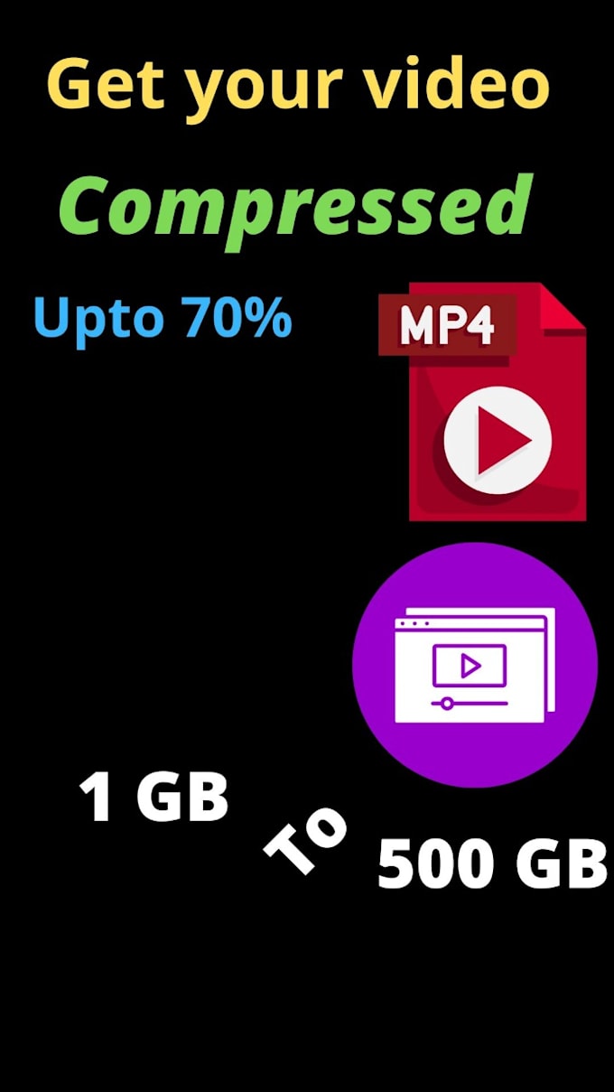 Compress your video file size with no quality loss by naqashzafar fiverr
