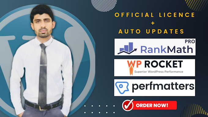 install wp rocket generatepress pro perfmatters rank math pro elementor pro