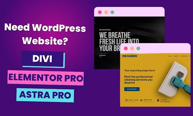 create business website with astra pro theme elementor pro