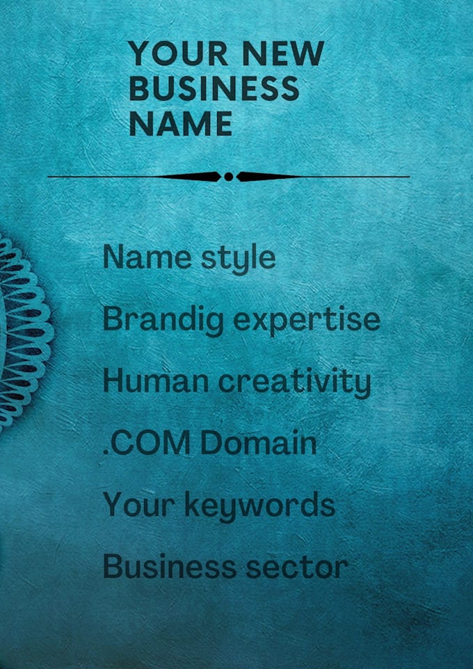 Create unique brand names and slogans for you to choose from by