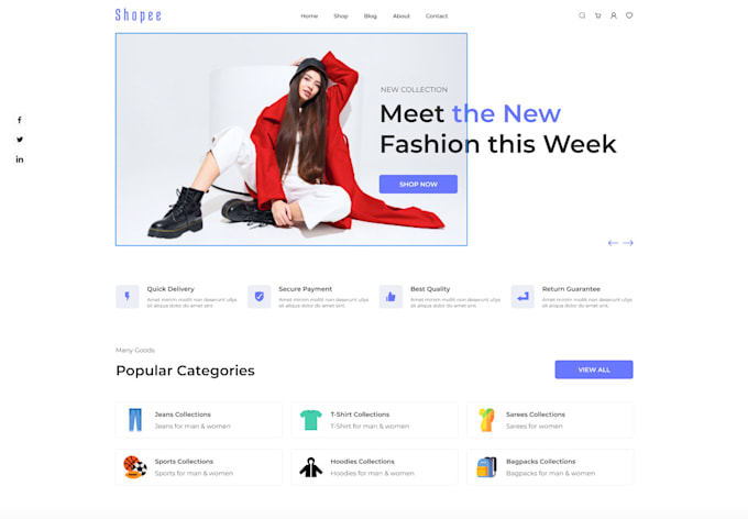Design ui ux for website and web apps in figma and photoshop by