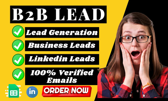 do b2b lead generation and targeted linkedin lead for any industry