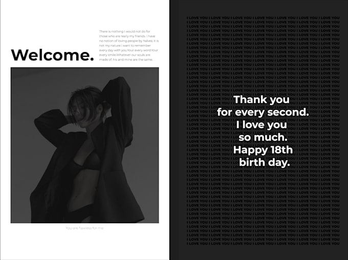 Create a best photo book with your photos and text by Iamasurimistick