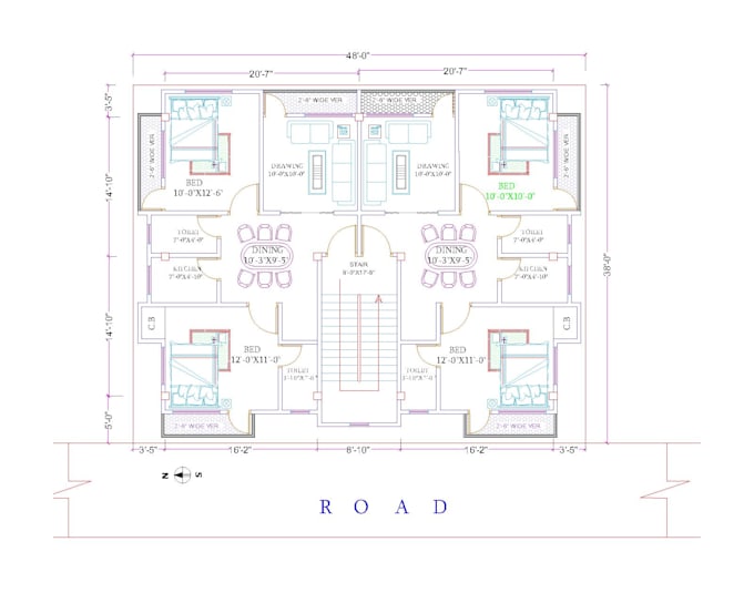 Convert from hand drawing to autocad for you by Archishagor Fiverr