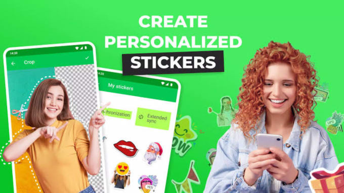 Create animated stickers emoji and gif for whatsapp telegram or
