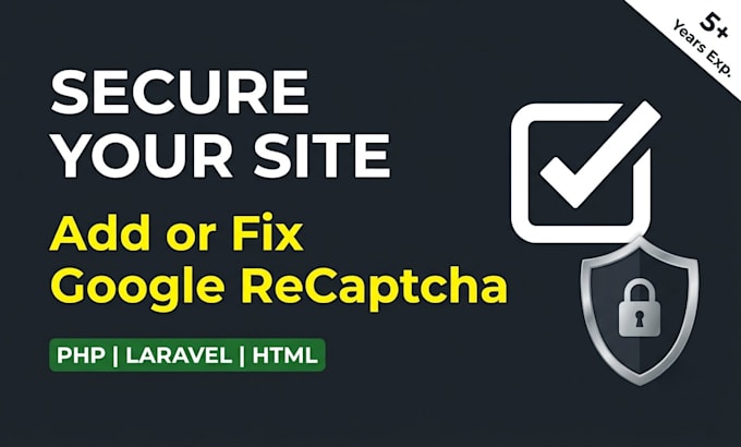 add or fix google recaptcha in PHP laravel HTML website