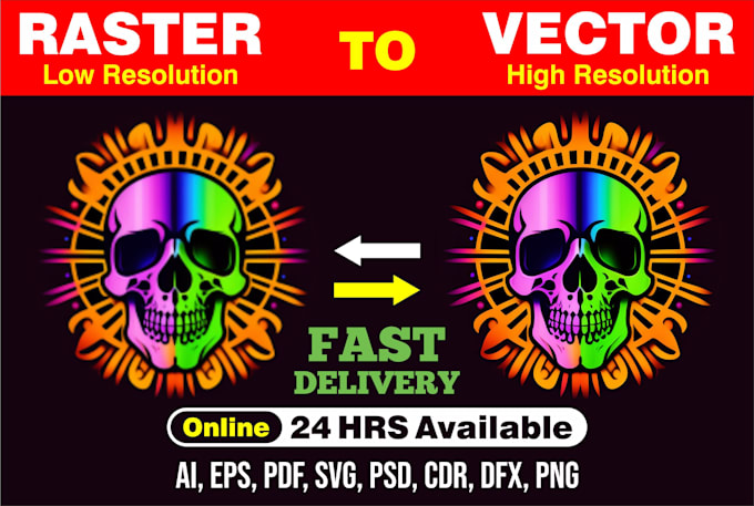 recreate logo or anything to vector tracing